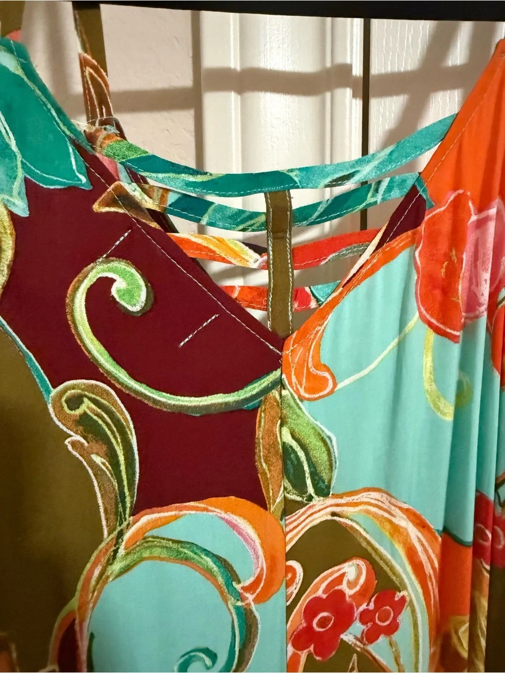 MSK spaghetti strap side zipper wide leg jumper vibrant color and brand new